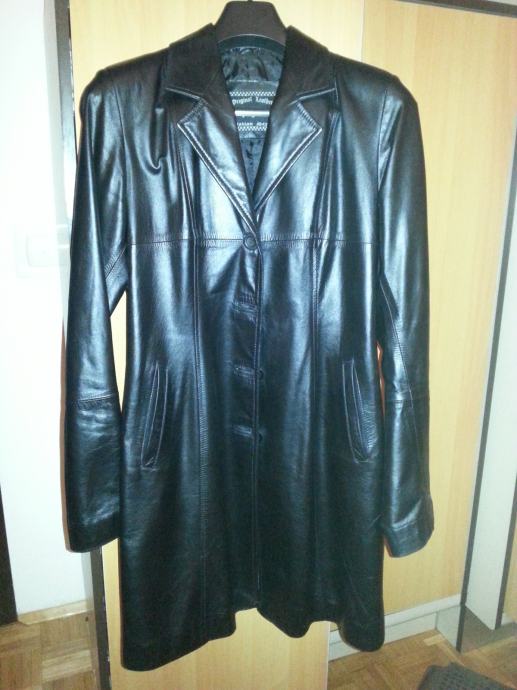 kožna jakna,ženska,crna,poluduga - povoljno -nije fiksna cijena