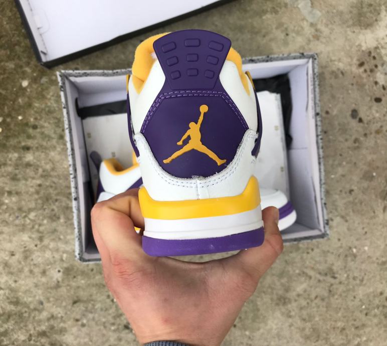 jordan retro 4 lakers