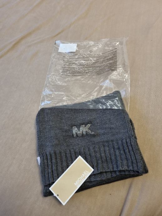 MK Michael Kors šal, novi s etiketom zapakiran, sivi, srebrni logo