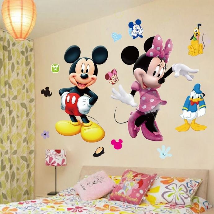 معجم ينتمي تعليق  NALJEPNICA ZA ZID Mickey Mouse Minnie Vinyl