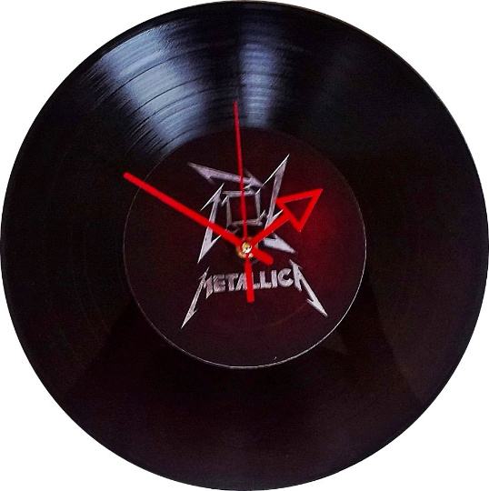 Metallica / Zidni sat od gramofonske ploče / Handmade
