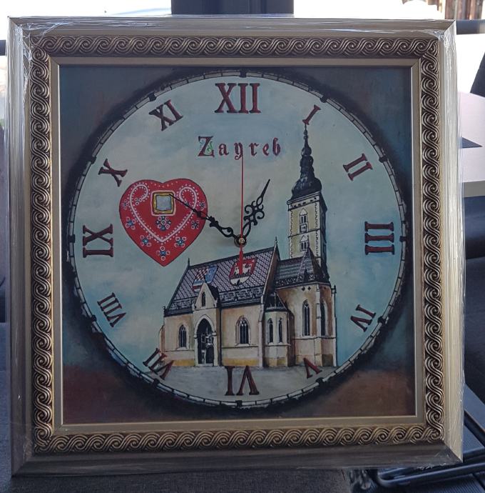 Slika sat - Zagreb crkva sv. Marka prigodan poklon