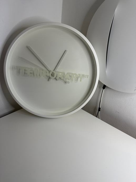 IKEA X Virgil Abloh (OFF WHITE) MARKERAD Clock TEMPORARY