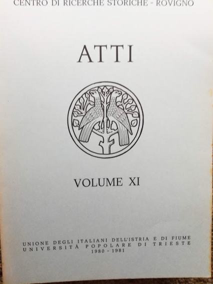 ATTI, volume XI- na talijanskom
