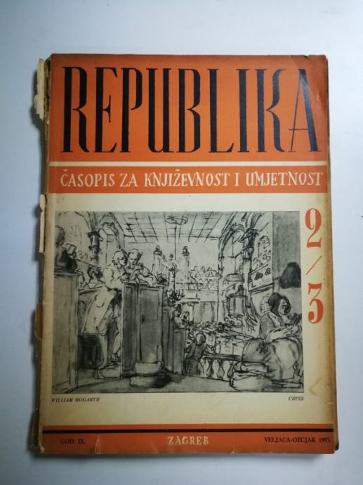 Republika : časopis za književnost i umjetnost (br.2/3 / 1953. godina)