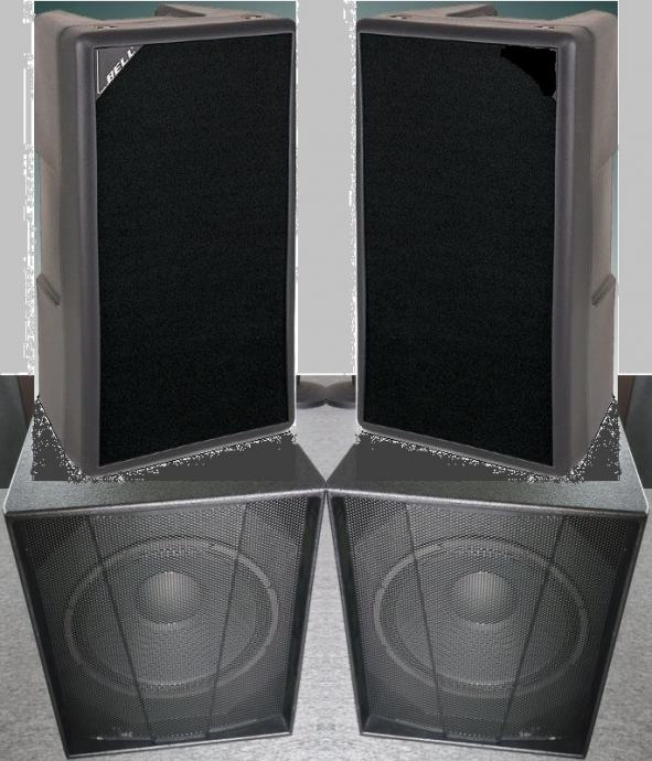 BELL - P.AUDIO RAZGLAS zvučne kutije 2800 W, vrhunska kvaliteta