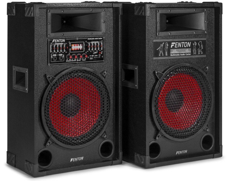 Tronios FENTON SPA1200 PA Active Speaker Set 12" SD/USB/MP3