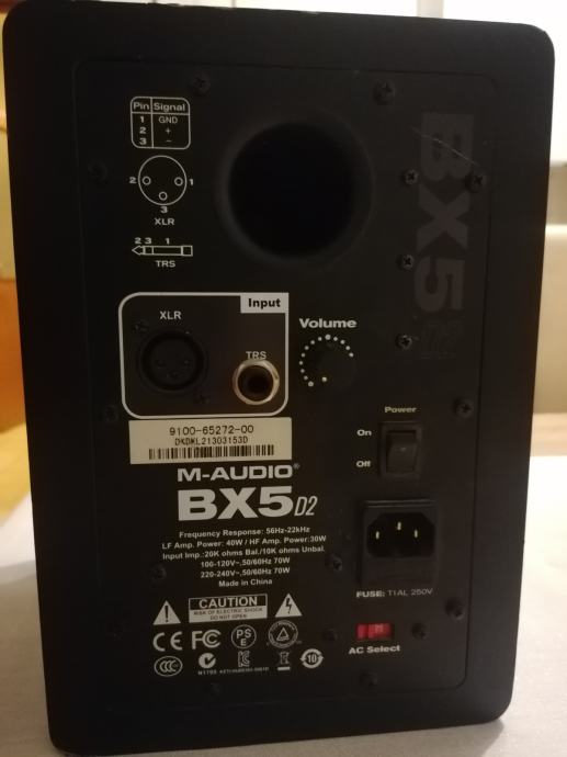 M Audio BX5 D2 Aktivni studijski monitor
