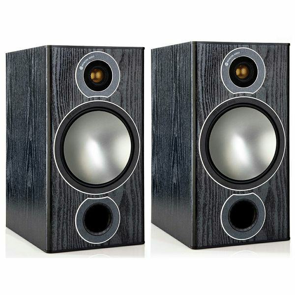 Zvučnici MONITOR AUDIO BRONZE 2 crni sa Rondo stalcima