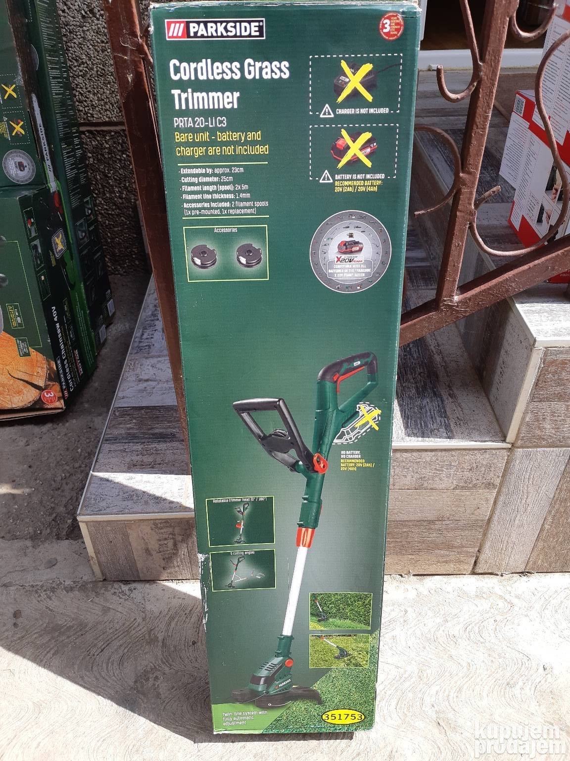 PARKSIDE AKU TRIMER 20V