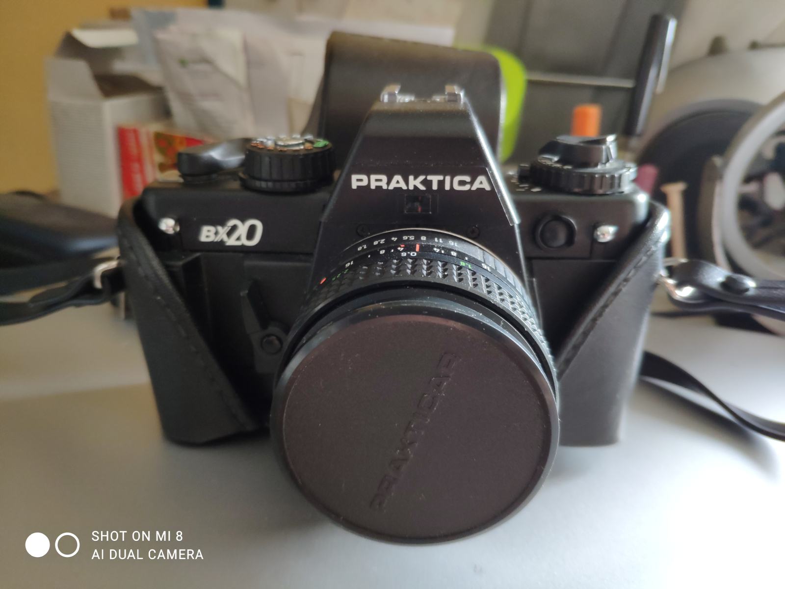 Appareil Photo Reflex Argentique PRAKTICA BX20 Avec 2 Objectifs, Flash, Sangle - Pour Pièces