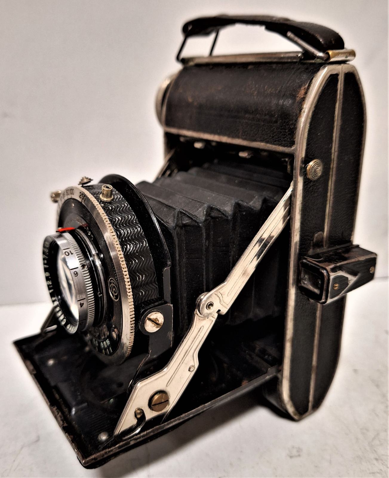 alte Fotokamera Plattenkamera Primula Compur F. Deckel München