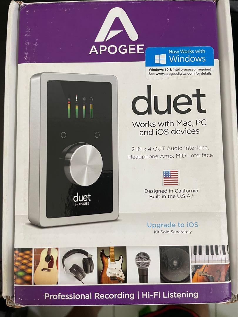 Duet Computer Box Apogee Duet, USB Audio Interface MAC ,PC Windows mijenjam za IPAD