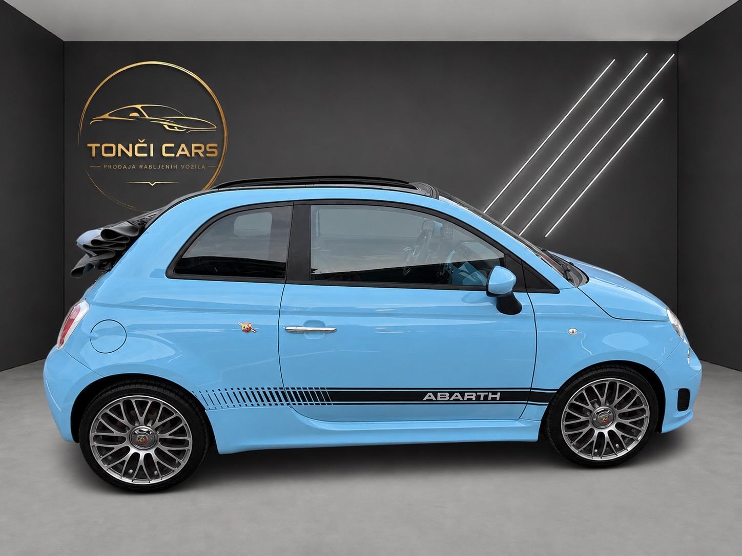 Abarth 500C 1.4 * CABRIO * BABY BLUE * AUTOMATIC * KAO NOVI *, fotografija 6
