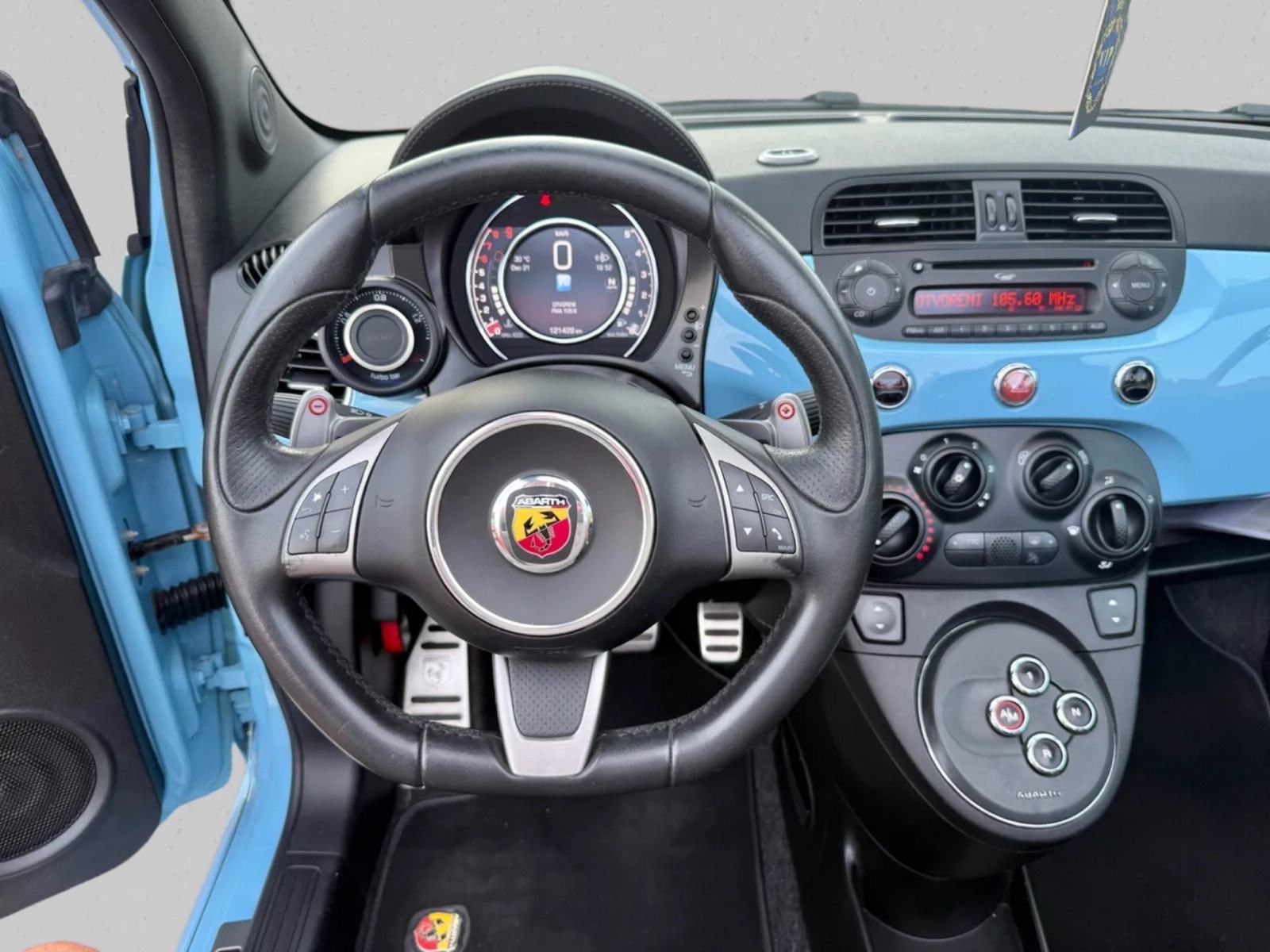 Abarth 500C 1.4 * CABRIO * BABY BLUE * AUTOMATIC * KAO NOVI *, fotografija 9
