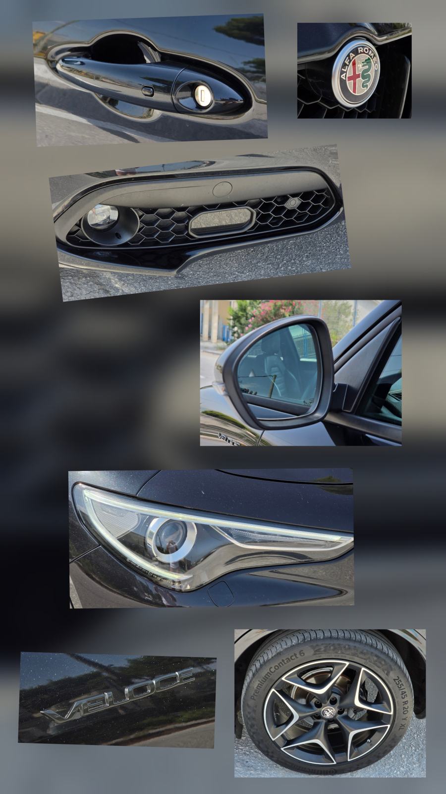 Alfa Romeo Stelvio 2.2d turbo VELOCE BLACK, 20", Facelift, zamjena, fotografija 17