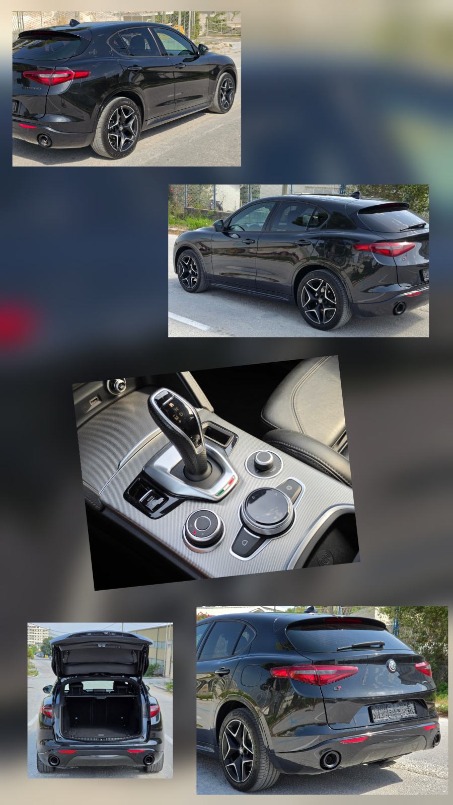 Alfa Romeo Stelvio 2.2d turbo VELOCE BLACK, 20", Facelift, zamjena, fotografija 18