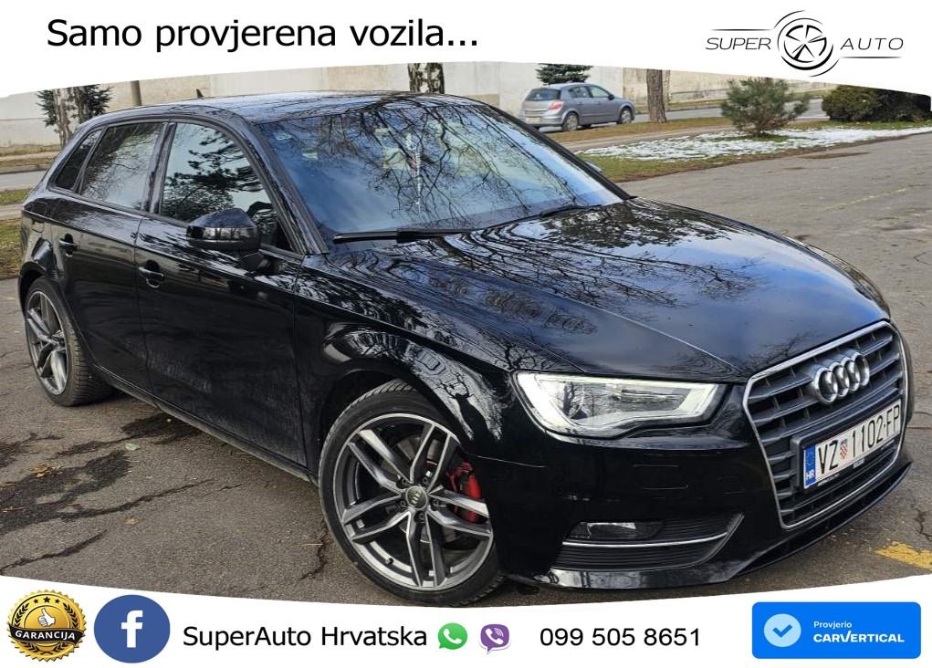 Audi A3 2.0 TDI 184 KS, REG 09/26 TEM+NAVI+GR SJED+PARK, fotografija 3