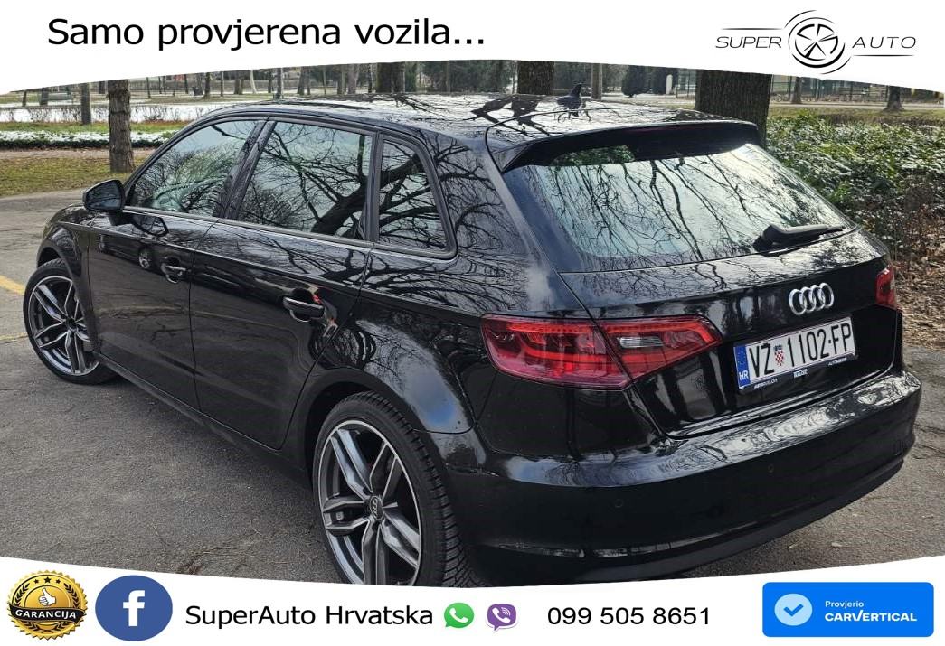Audi A3 2.0 TDI 184 KS, REG 09/26 TEM+NAVI+GR SJED+PARK, fotografija 4