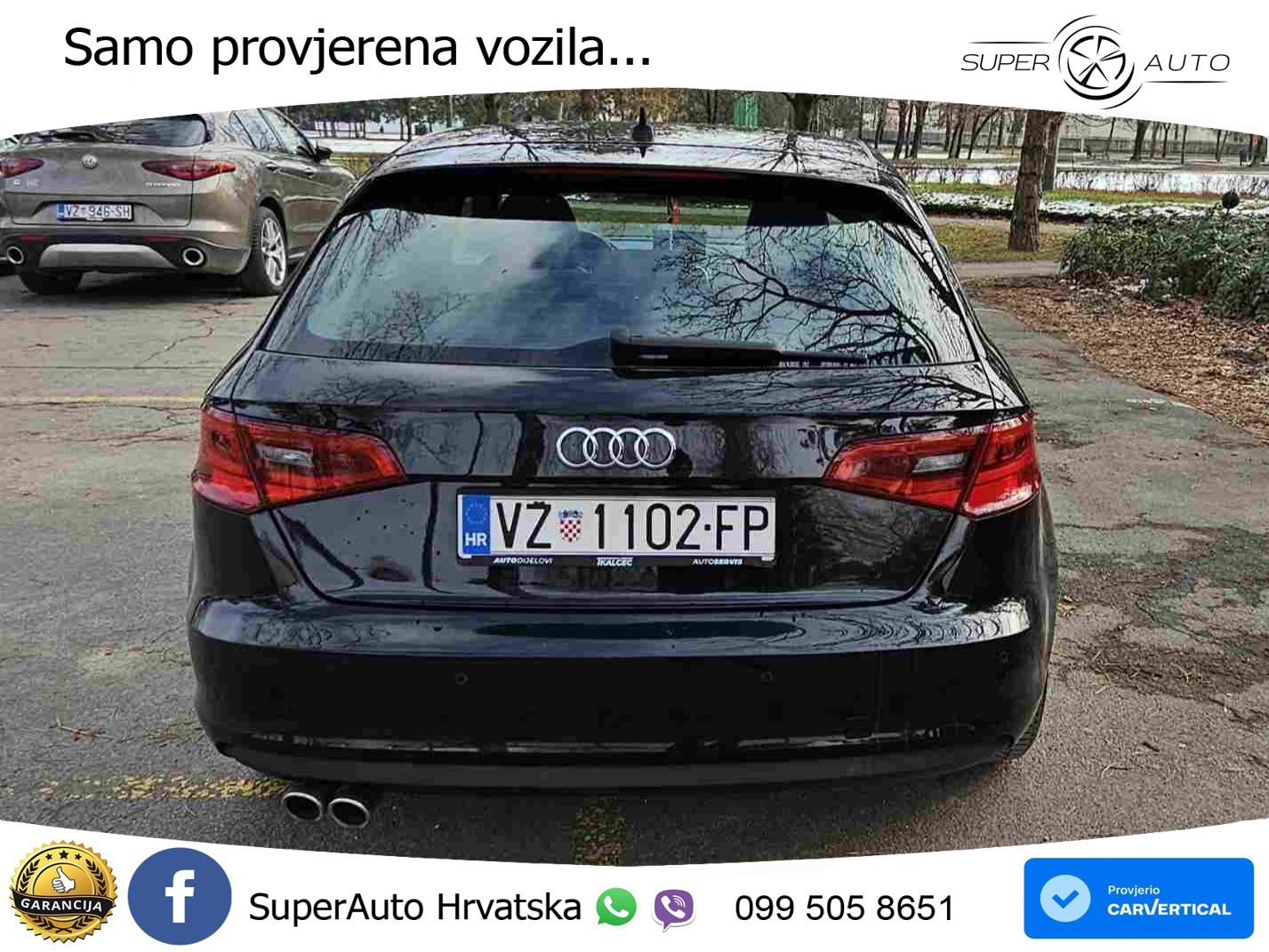 Audi A3 2.0 TDI 184 KS, REG 09/26 TEM+NAVI+GR SJED+PARK, fotografija 5
