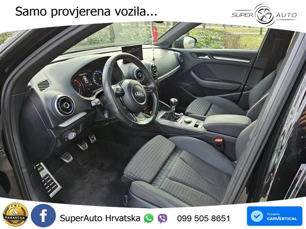 Audi A3 2.0 TDI 184 KS, REG 09/26 TEM+NAVI+GR SJED+PARK, fotografija 9
