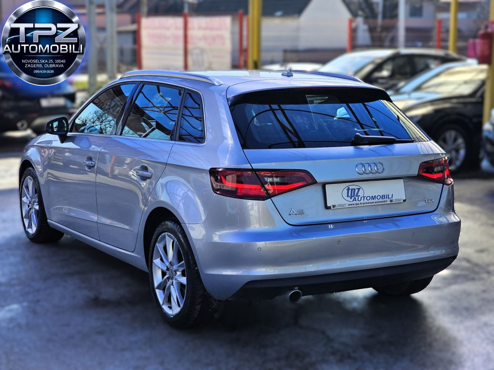 AUDI*A3*2015.G*1.6 TDI-110KS*5 VRATA*LED*ALU*KOŽA*NAVI*9980E, fotografija 4