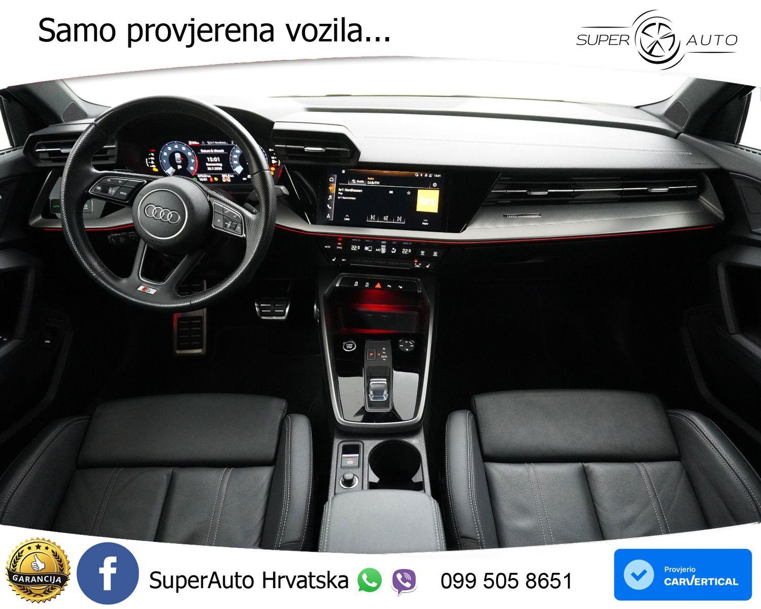Audi A3 30 TFSI Aut. S line 110 KS, ACC+LED+GR SJED+VIRT+ASIST, fotografija 9