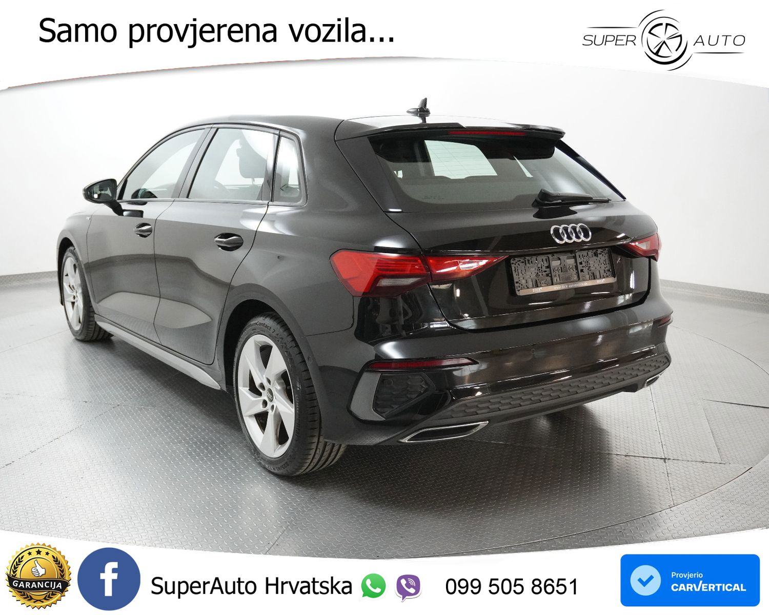 Audi A3 SB 30 TDI Aut. S line 116 KS, LED+KAM+GR SJED+VIRT+ASIST, fotografija 7