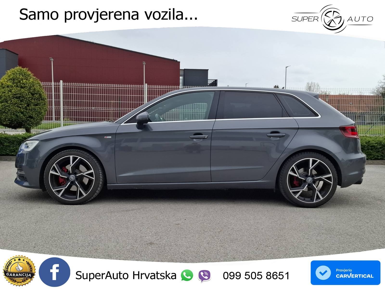 Audi A3 Sportback 2.0 TDI quattro Aut. 3x S line 184 KS, REG 01/27 TEM, fotografija 4
