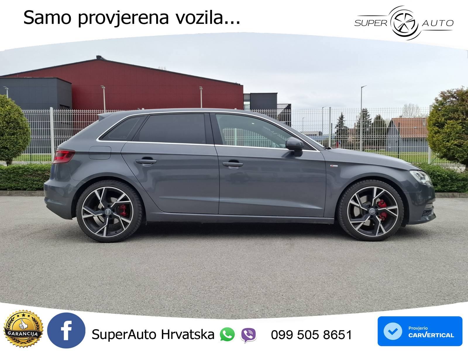 Audi A3 Sportback 2.0 TDI quattro Aut. 3x S line 184 KS, REG 01/27 TEM, fotografija 8