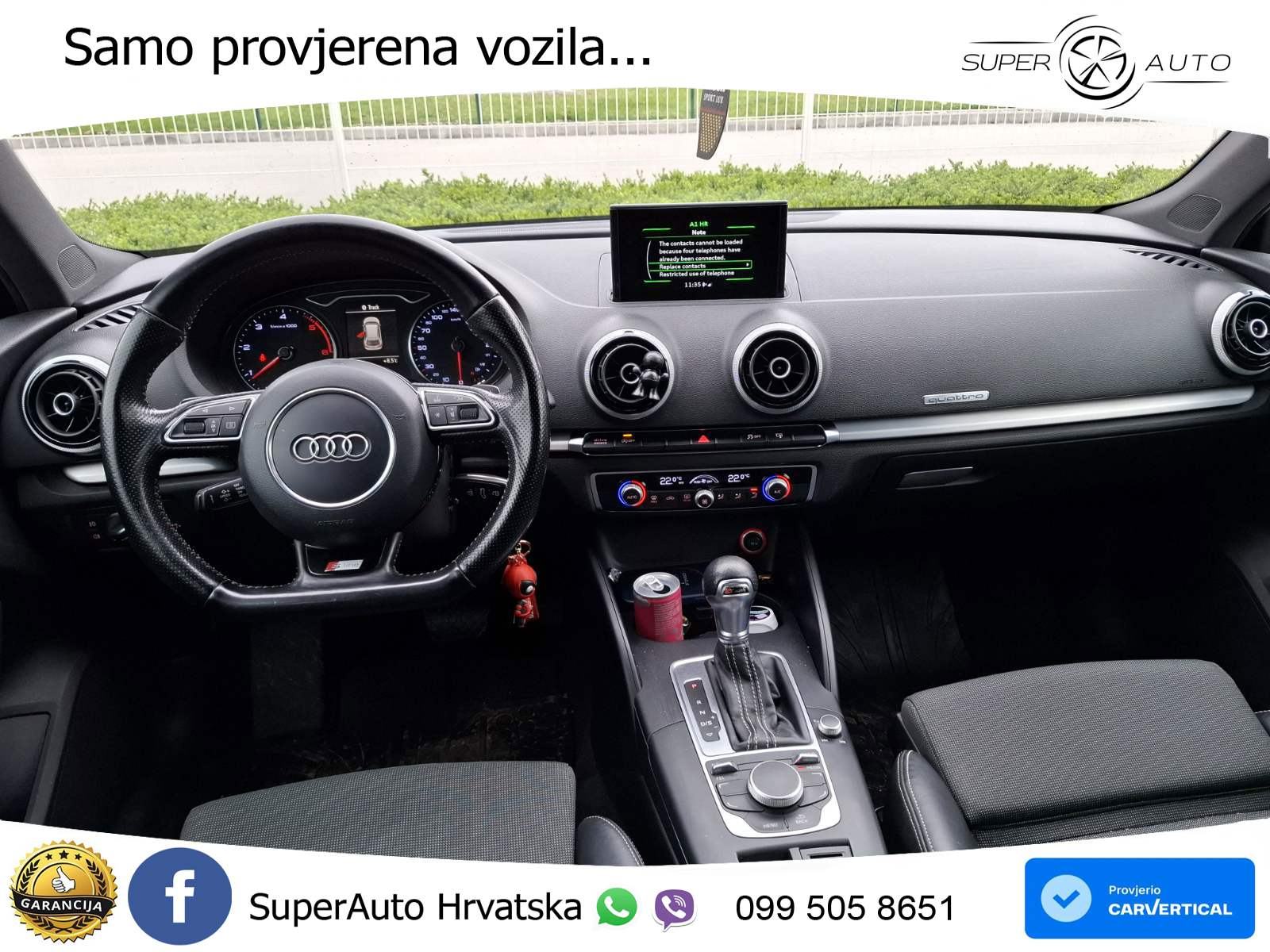Audi A3 Sportback 2.0 TDI quattro Aut. 3x S line 184 KS, REG 01/27 TEM, fotografija 10