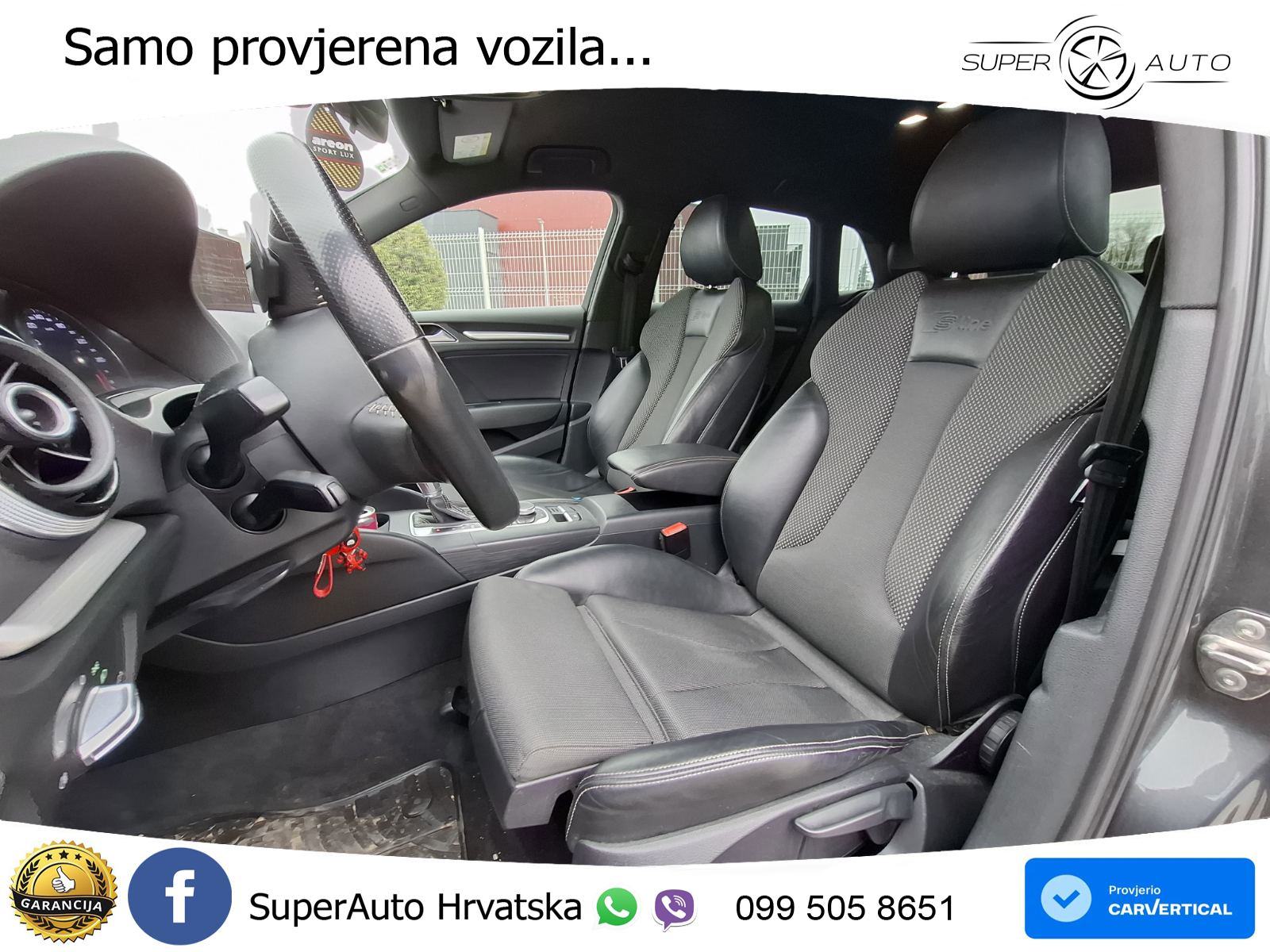 Audi A3 Sportback 2.0 TDI quattro Aut. 3x S line 184 KS, REG 01/27 TEM, fotografija 15