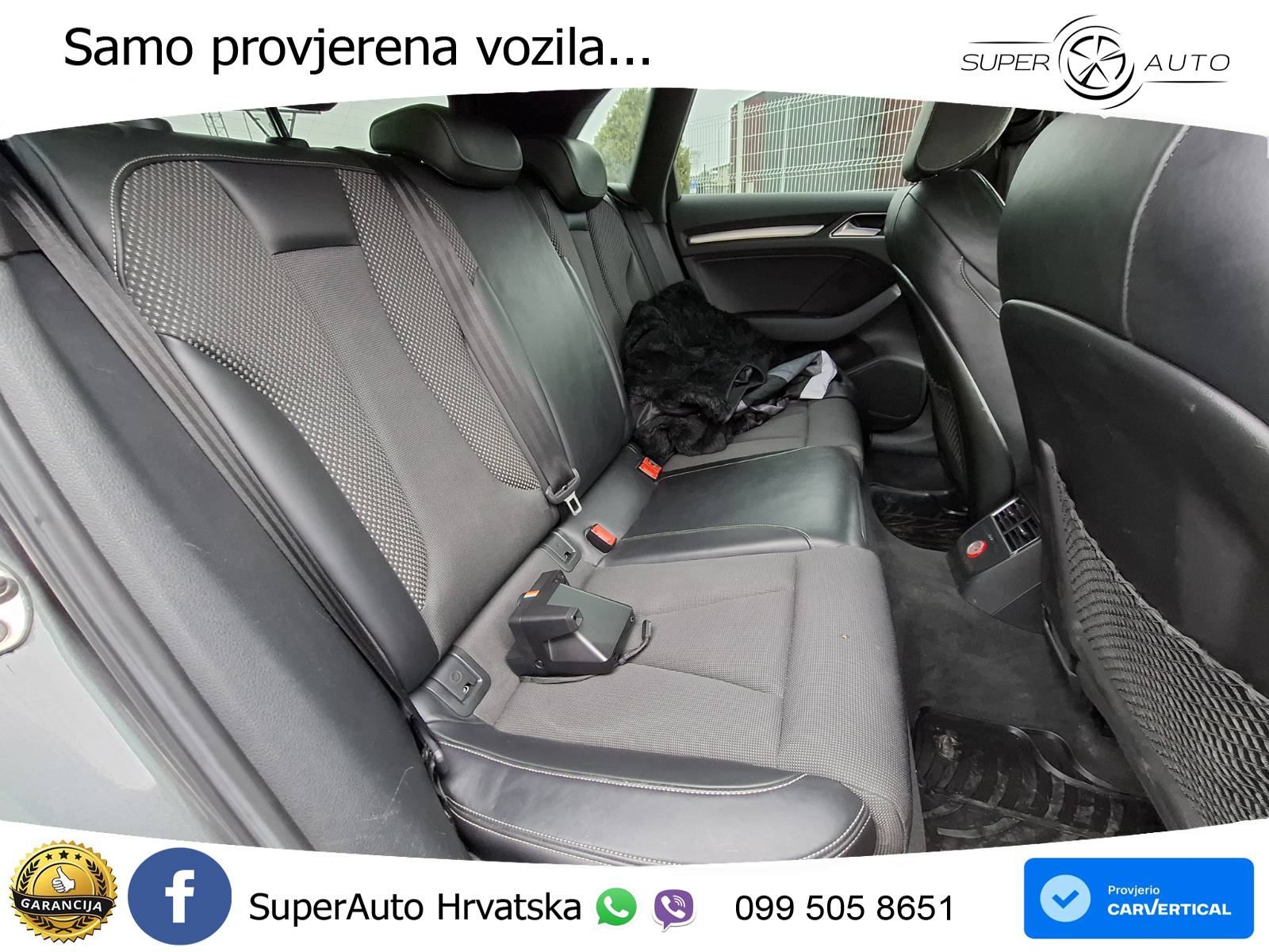 Audi A3 Sportback 2.0 TDI quattro Aut. 3x S line 184 KS, REG 01/27 TEM, fotografija 17