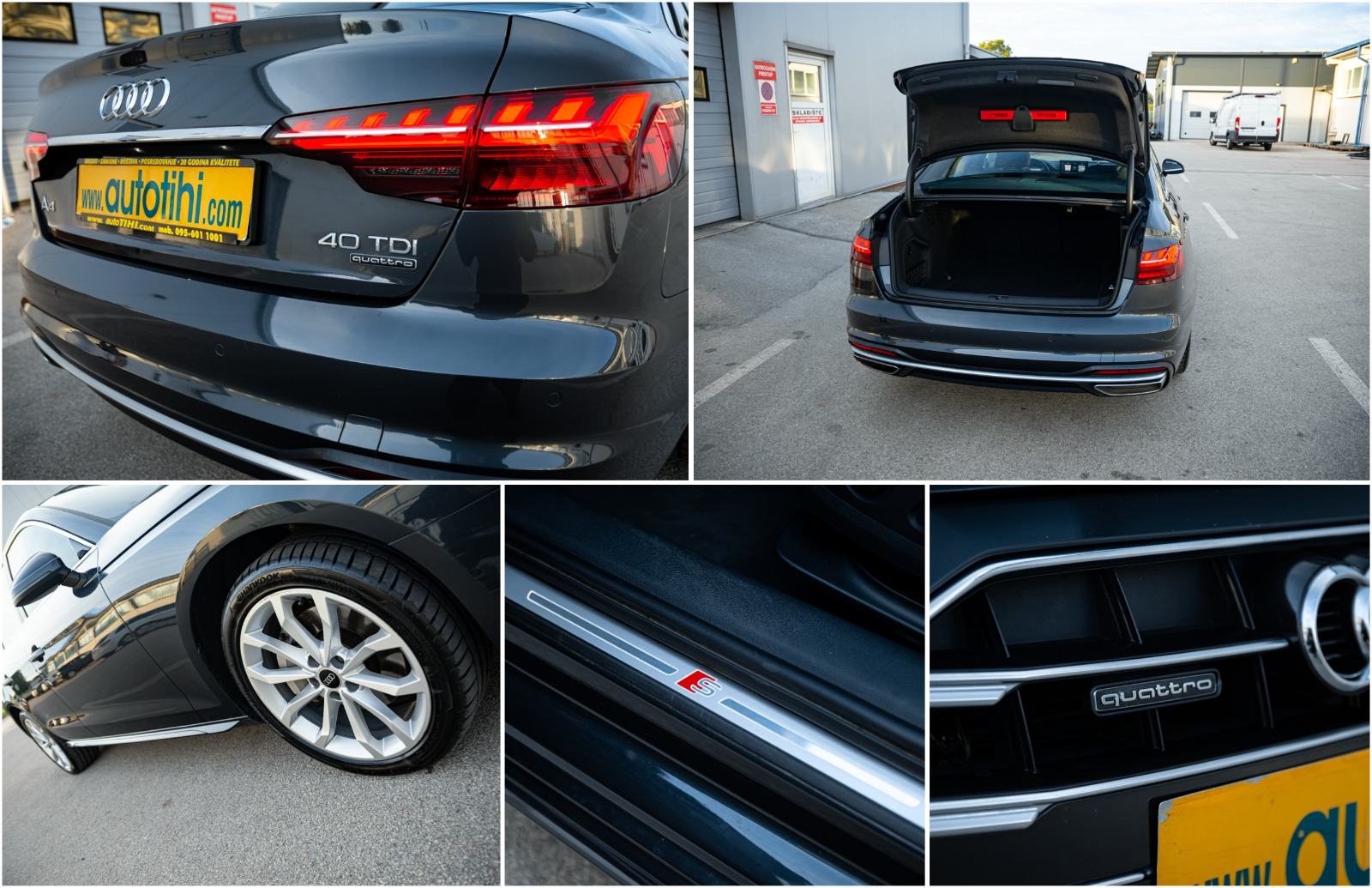 AUDI A4 2022g 2.0TDI 40 S-tronic S-line qatro 205ks hibrid ko nov dost, fotografija 7