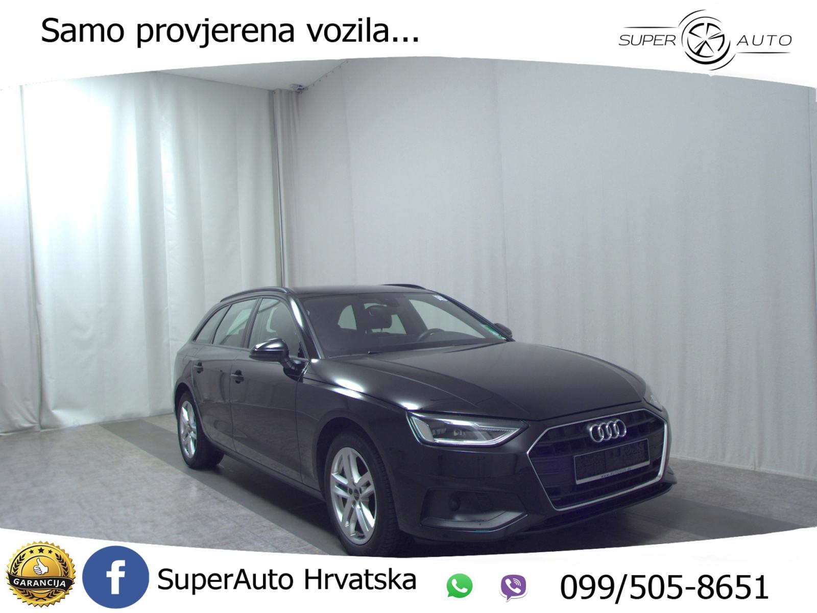 Audi A4 Avant 40 TDI Aut. S-Line 204 KS, LED+KAM+SHZ+B&O, 2021 god.