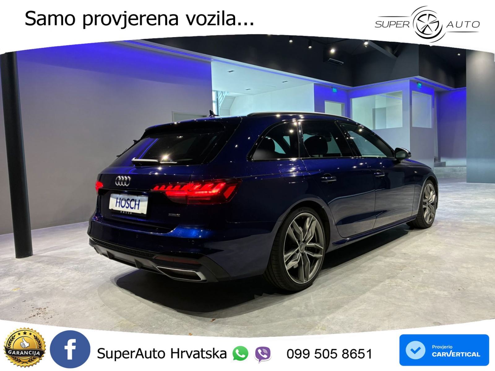 Audi A4 Avant 45 TDI V6 quattro tiptronic 2xS line 231 KS, LED+TEM+GR, fotografija 4