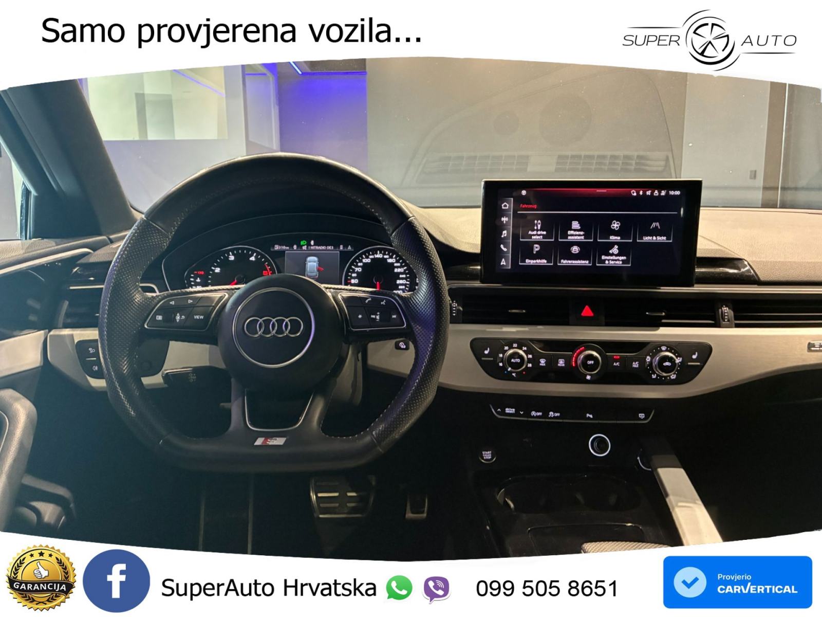 Audi A4 Avant 45 TDI V6 quattro tiptronic 2xS line 231 KS, LED+TEM+GR, fotografija 12