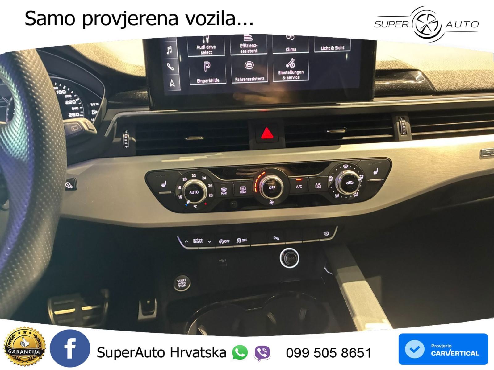 Audi A4 Avant 45 TDI V6 quattro tiptronic 2xS line 231 KS, LED+TEM+GR, fotografija 15