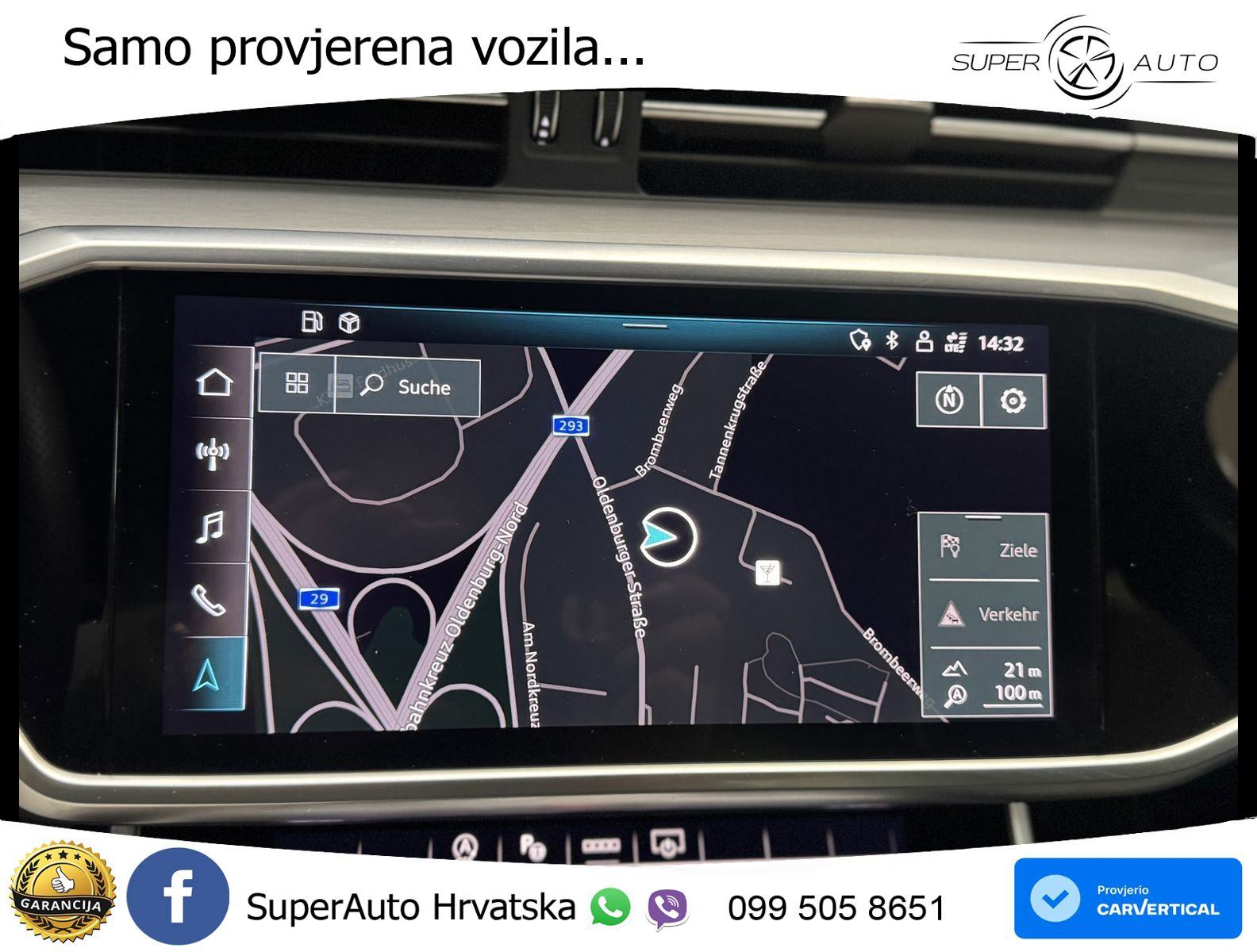 Audi A6 35 TDI S tronic S line 163 KS, ACC+GR SJED+VIRT+NAVI, fotografija 14