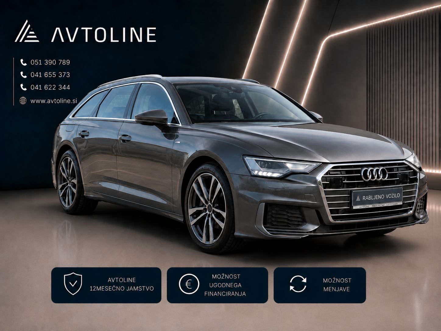 Audi A6 Avant 40 TDI Quattro S-Line ACC VIRTUAL LED MRTVI KOT, fotografija 2