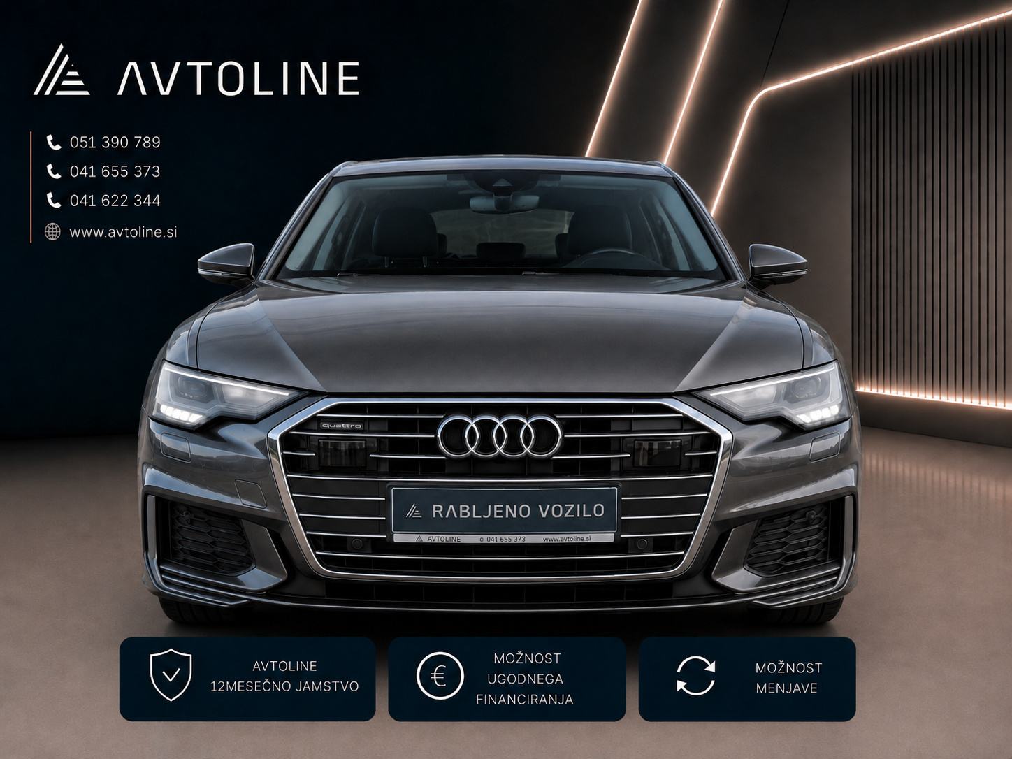 Audi A6 Avant 40 TDI Quattro S-Line ACC VIRTUAL LED MRTVI KOT, fotografija 5