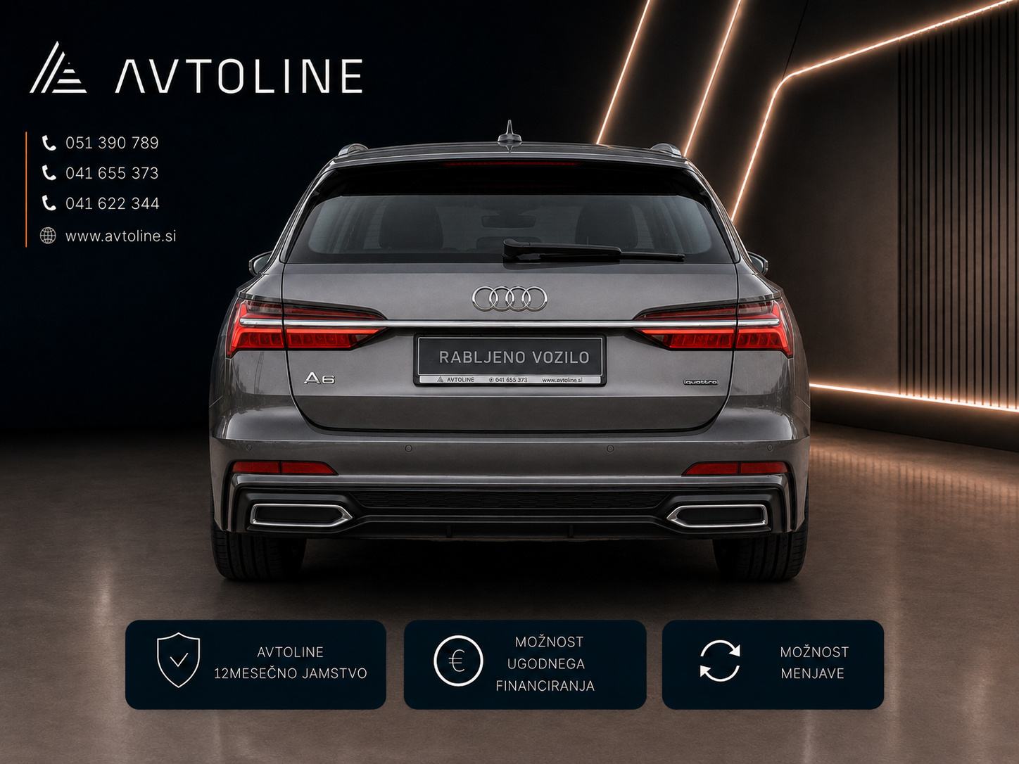 Audi A6 Avant 40 TDI Quattro S-Line ACC VIRTUAL LED MRTVI KOT, fotografija 6