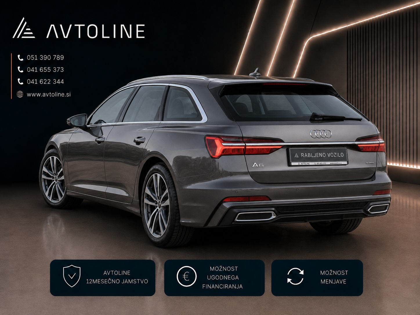Audi A6 Avant 40 TDI Quattro S-Line ACC VIRTUAL LED MRTVI KOT, fotografija 7