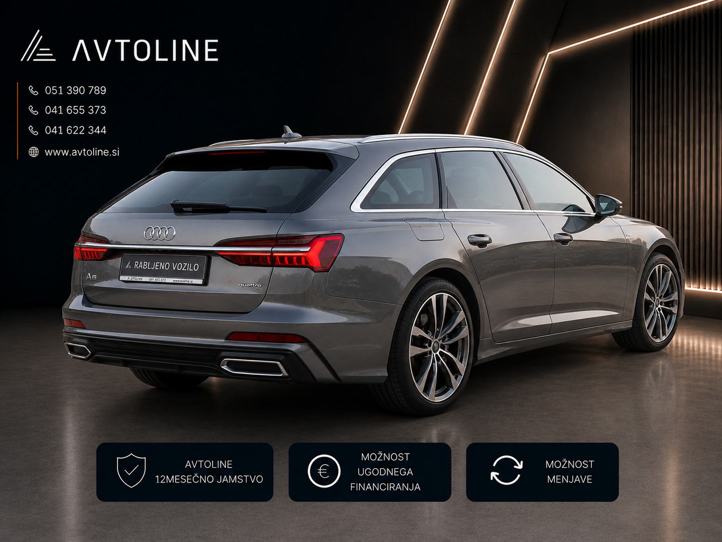Audi A6 Avant 40 TDI Quattro S-Line ACC VIRTUAL LED MRTVI KOT, fotografija 8