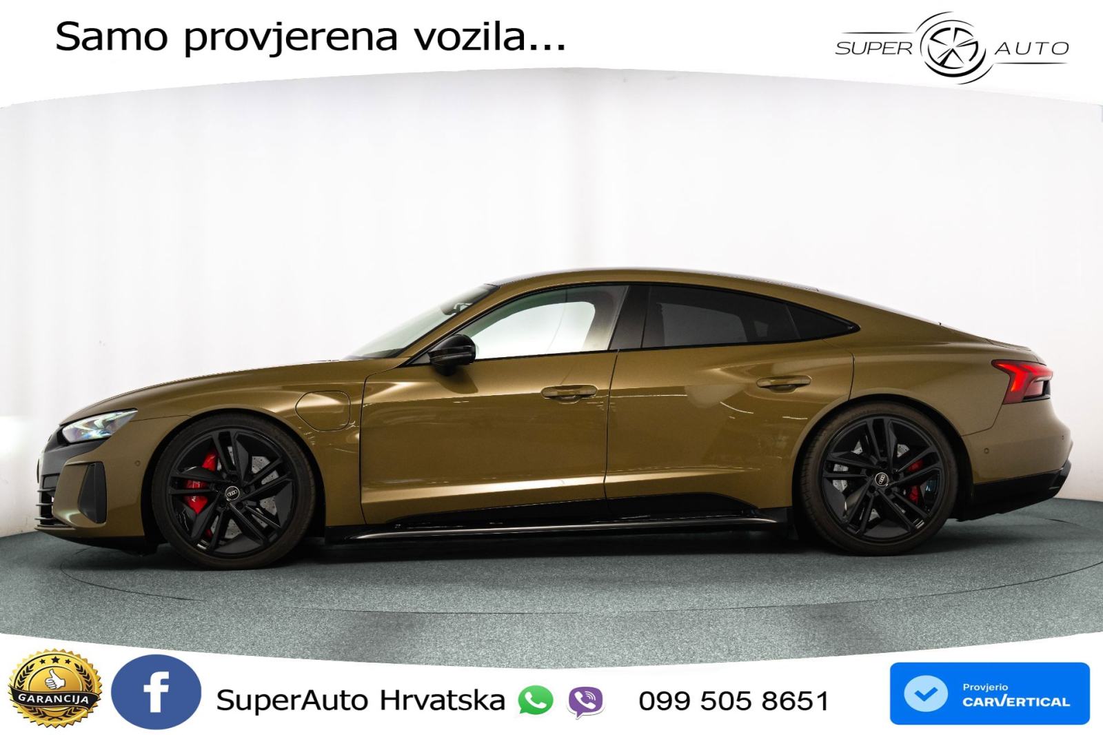 Audi e-tron GT RS 93.4 kWh quattro 598 KS, MATRIX+ZRAČNI+GR SJED+PANO+, fotografija 3