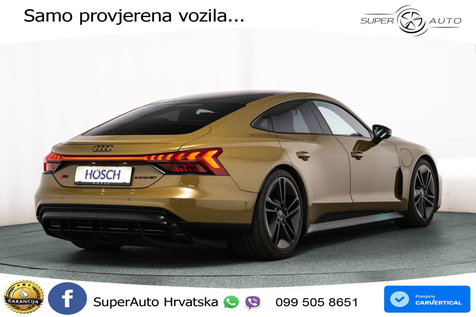 Audi e-tron GT RS 93.4 kWh quattro 598 KS, MATRIX+ZRAČNI+GR SJED+PANO+, fotografija 5