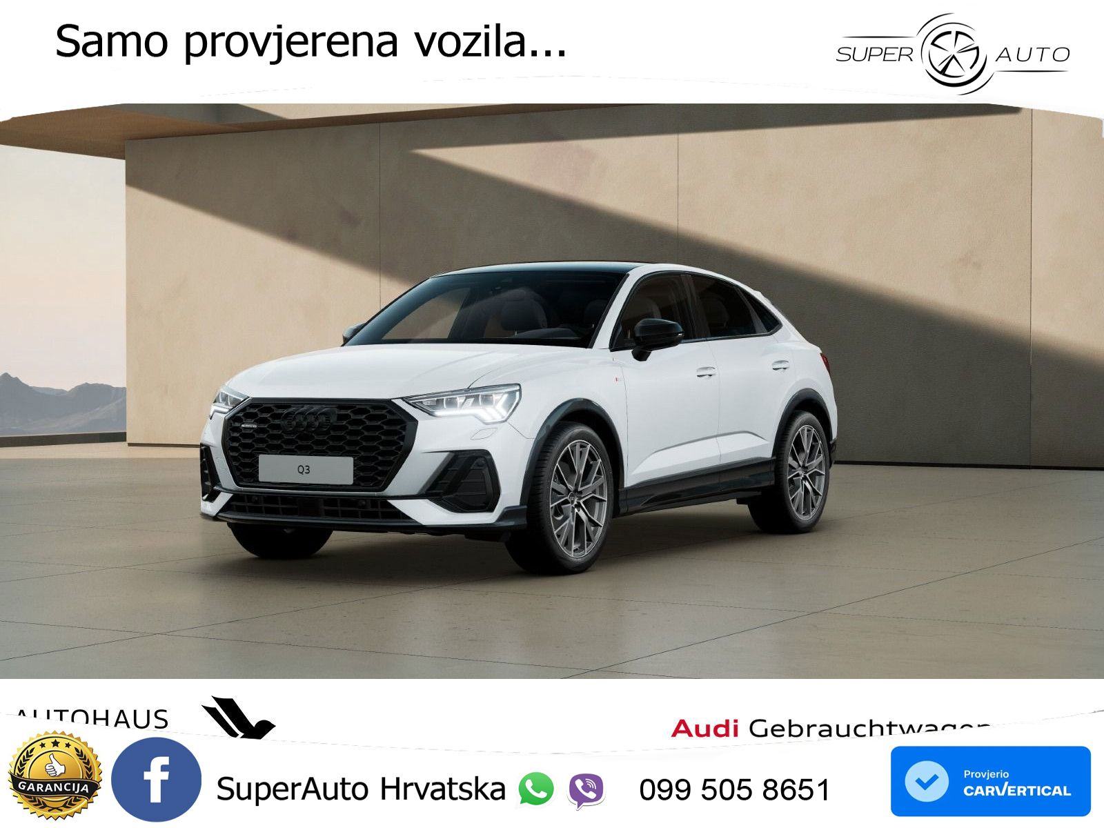Audi Q3 II Sportback 45 TFSI (245 KS) quattro S tronic S line, fotografija 1