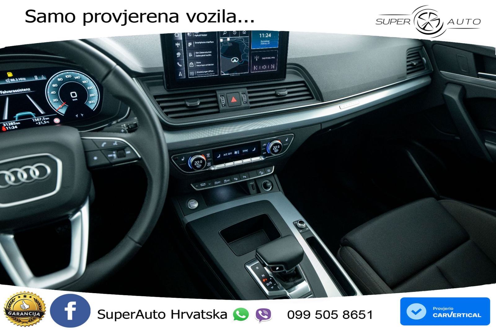 Audi Q5 40 TDI quattro S tronic Advanced 204 KS, MATRIX+ACC+GR SJED+36, fotografija 14