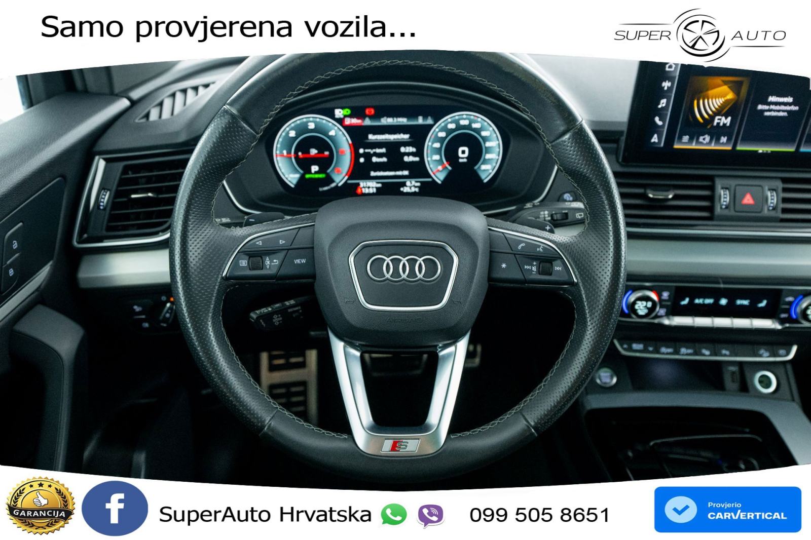 Audi Q5 40 TDI quattro ultra S tronic 2xS line 204 KS, ACC+360+PANO+VI, fotografija 8