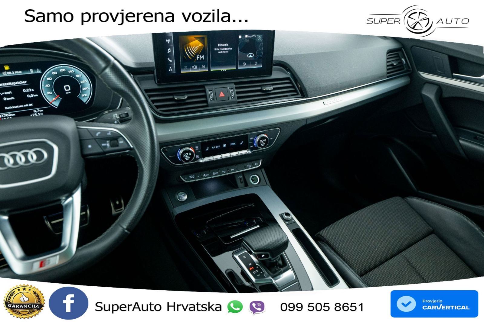 Audi Q5 40 TDI quattro ultra S tronic 2xS line 204 KS, ACC+360+PANO+VI, fotografija 14